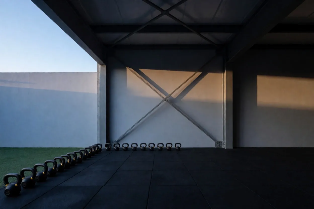 Estudio de entrenamiento al amanecer en la Ciudad de México